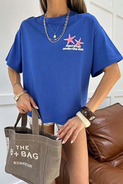 mylove Starfish Printed Tshirt Blue
