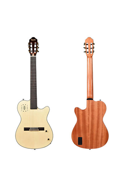 Tayste CG-100EQ Natural Silent Elektro Klasik Gitar