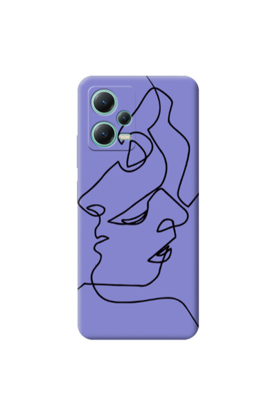 Other Xiaomi Redmi Note 12 Pro 5G intertwined Purple Colored Silicone TPU Θήκη