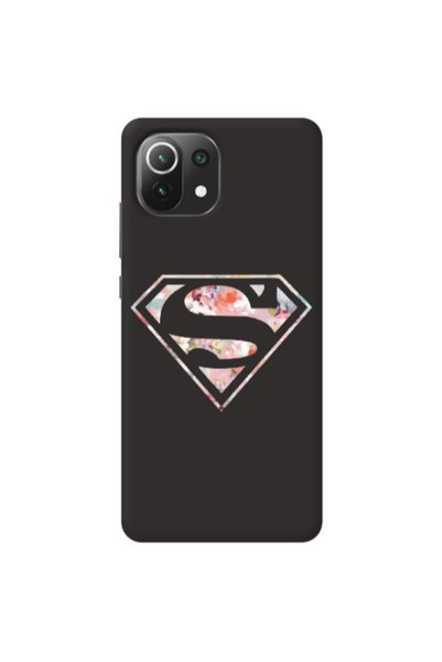 Other Xiaomi Mi 11 Lite Superman logo Black Colored Silicone TPU Θήκη
