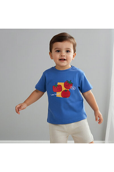 Lee Cooper Crew Neck Short Sleeves T-shirt with Tomato Print