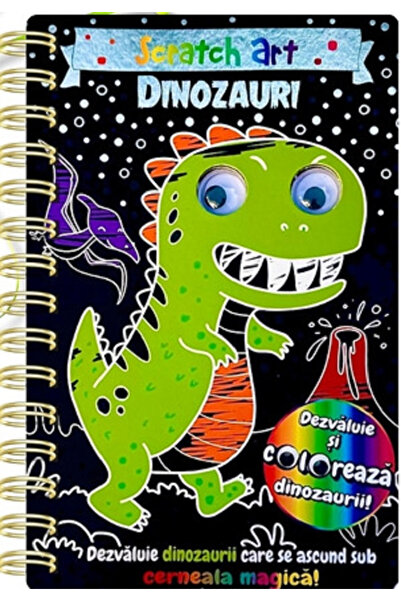 Editura Flamingo GD Dinozauri. Scratch Art, - Editura Flamingo