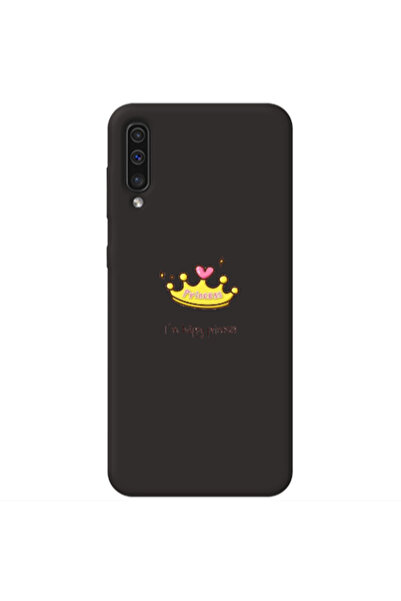 Other Samsung A70 Happy princess Black Colored Silicone TPU Θήκη