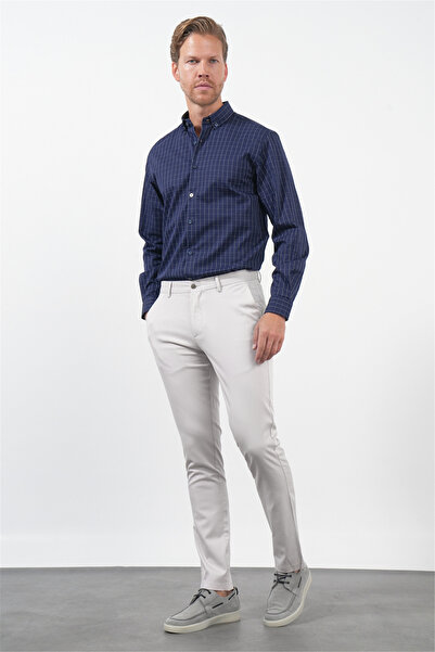 İmza Stone Side Pocket Slim Fit Casual Cotton Chino Trousers 1003260178