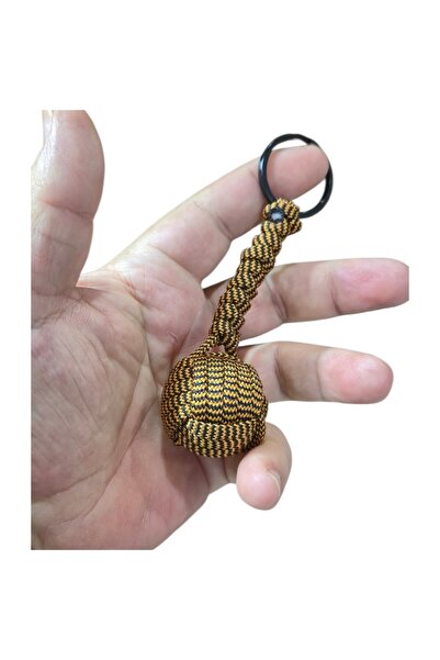 moonparacord سلسلة مفاتيح باراكورد مونكي فوكس باللون البرتقالي والأسود