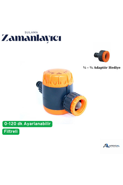 Apeksal Mekanik Sulama Zamanlayıcısı Su Deposu Musluk Tipi Tesisat Hortum Uyu...