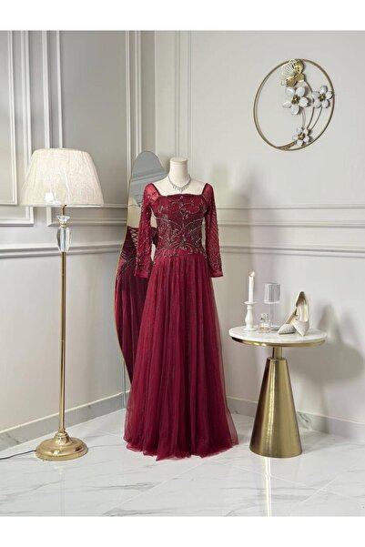 vanus fashion 7325-فستان سهره طويل