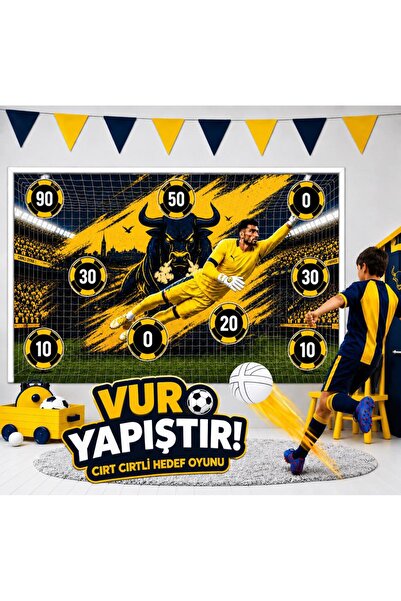Kidstoria Taraftar Vur Yapıştır Dart Futbol Oyunu Çocuklar İçin Eğlenceli Hed...