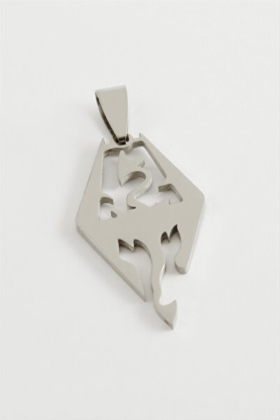 Generic Brand Svl-Shop Dragon Steel Pendant 3.5 (00801) Cm-Silver Color