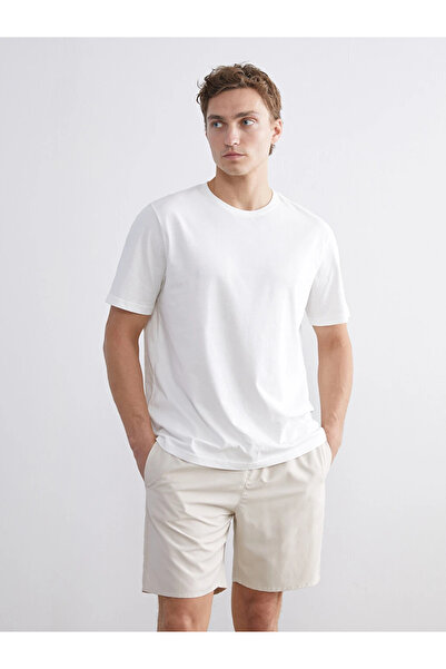 LC Waikiki Beige Short Length Basic Men's Swim Shorts