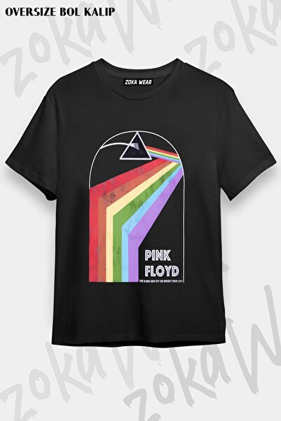 ZOKAWEAR Μπλουζάκι Unisex Loose Fit με στάμπα Pink Floyd v12