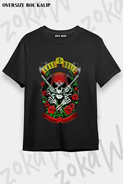ZOKAWEAR Μπλουζάκι Unisex με άνετη εφαρμογή Guns N Roses v10 με στάμπα