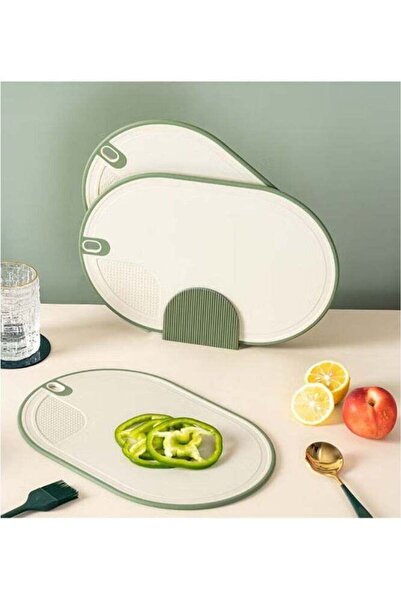 Arabest 3-Piece Cutting Board Set,Reversible,Anti-slip,Anti-mold,BPA-Free,wit...