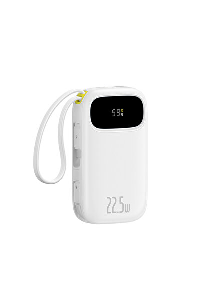 Baseus EnerFill FC31 10000mAh 22.5W Power Bank cu cabluri USB-C și Lightning,...
