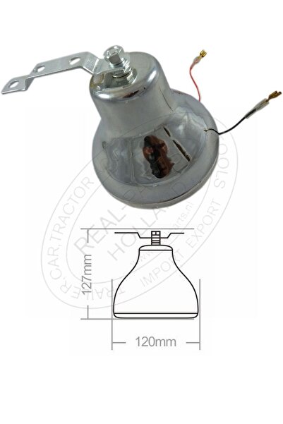 RapidAuto Claxon Auto - Clopot electric Ding Dong, 12V, 127x120mm
