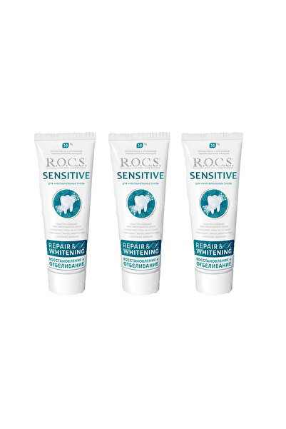 R.O.C.S. Rocs Sensitive Repair Whitening Diş Macunu Onarım & Beyazlatma (Flor...