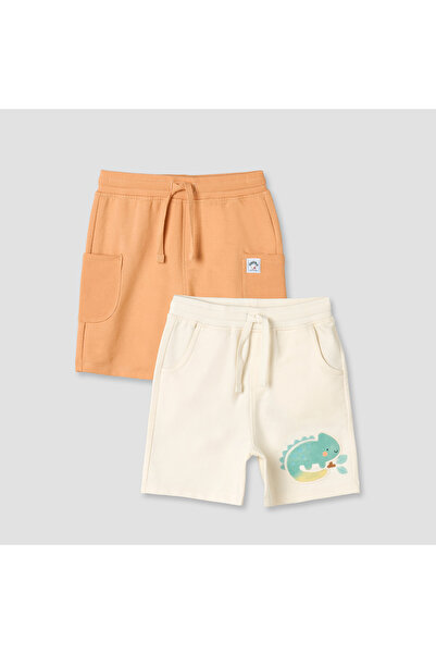 Juniors Pack of 2 Drawstring Waist Shorts with Pockets