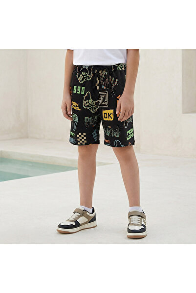 Juniors Drawstring Waist Shorts with Pockets
