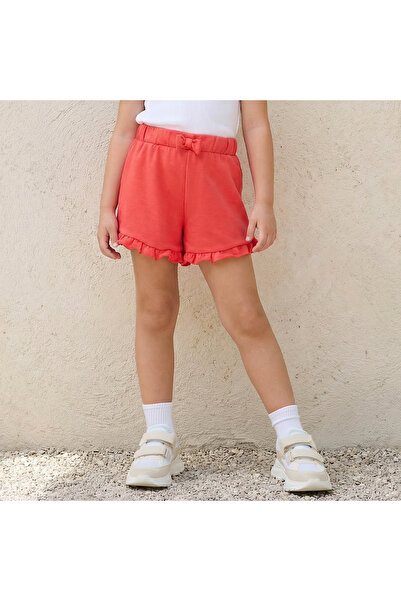 Juniors Elasticated Shorts with Ruffle Hem