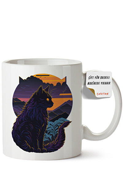 ET ERTAPASSAGE original creative designs Cat Design Printed Porcelain Mug (Do...