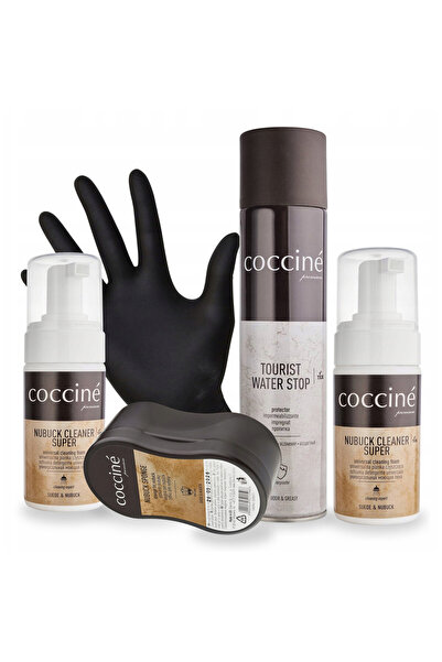 Coccine Kit de curatare pentru piele intoarsa si nubuc, Coccine, 5 in 1, 100 ...