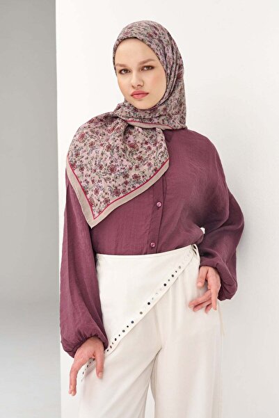Silk Home Velora Scarf Modern Flora Dusty Pink 90X90