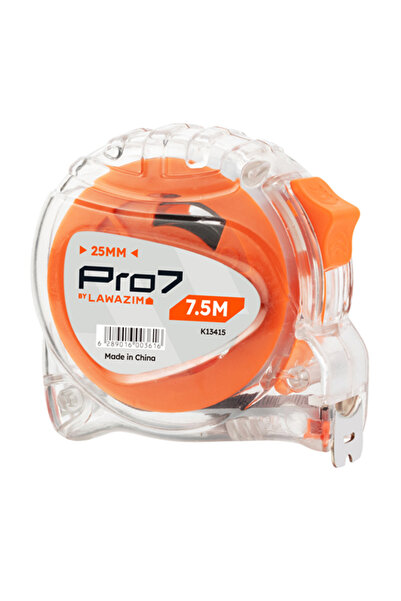 Lawazim Pro7 Standard Tape Measure 7.5mx25mm Steel Measuring Tape with CM Scale
