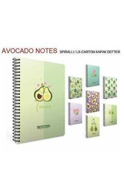 Gıpta Avocado Notes Spr.Karton.Kpk.Defter A6 80 Yp. Çizgili
