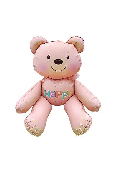 MP Mirific Party Balon din folie metalizată ursuleț roz 3D 77x70 cm
