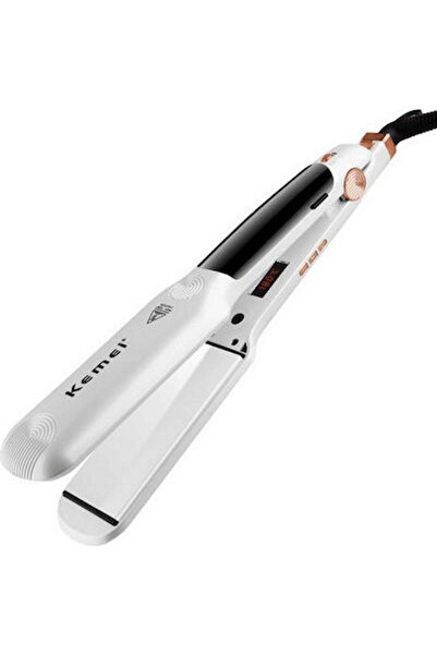 Kemei KM-7062 Ισιωτική μαλλιών με ατμό και κεραμικές πλάκες 80W