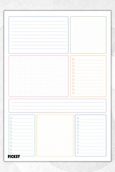 Ficksy Timeless Multi-Purpose Daily Weekly Monthly Planner - A4 Size To Do - ...