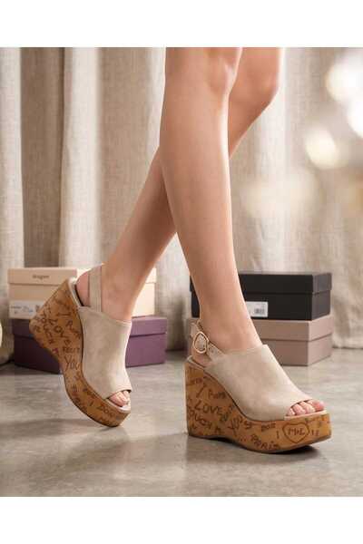 LEYDİ SHOES Mn-05 Simple Suede Women's Sandals