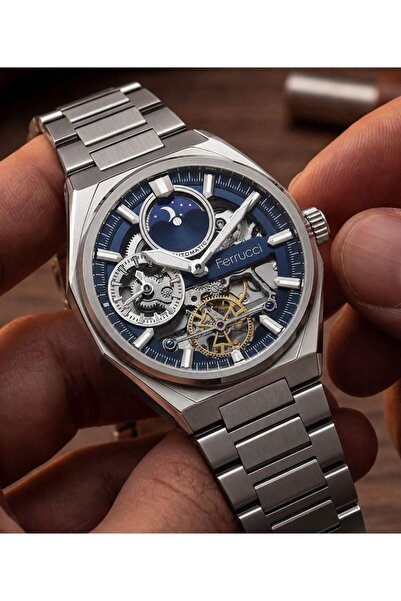 Ferrucci Automatic Steel Cord 3 Atm Water Resistant Special Design Men's Wris...