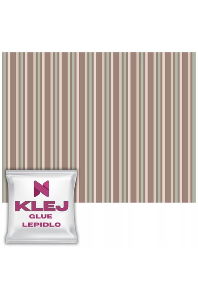 Naklejkomania Fototapet Pentru Camera Unui Copil Dungi Pastelate Bej-Menta 19...