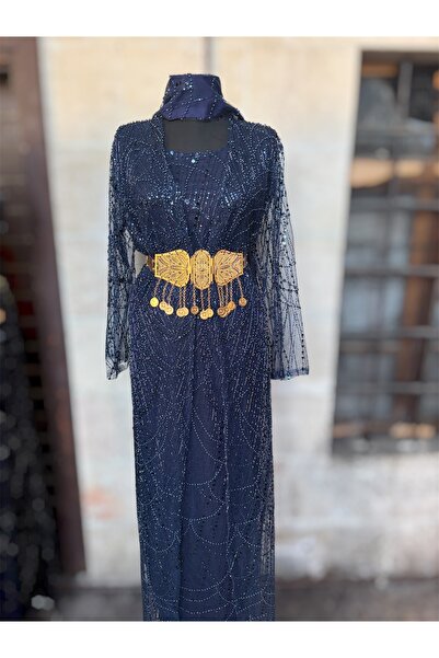 MODA Yöresel Taşlı Abiye Kaftan Şal Ve Kemer Dahil