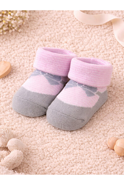 Mother's Choice By Styli Baby Pink Cotton Socks Gift Box Set 0-6M