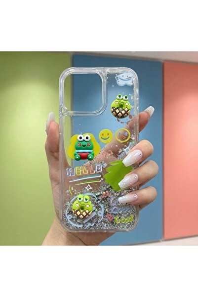 FİŞNEİLETİŞİM İPHONE 16 UYUMLU SULU HARAKETLİ KURBAĞA KILIF