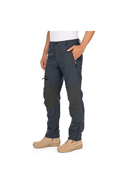 OEM Pantaloni de trekking pentru bărbați de iarnă, căptușiți, rezistenți la v...