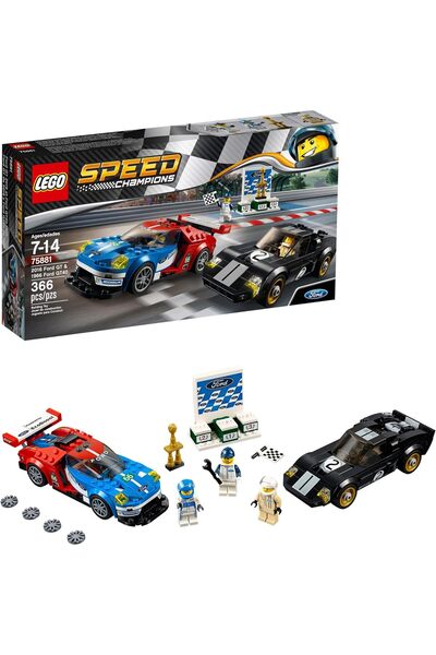 LEGO سيارات سبيد تشامبيونز 2016 فورد جي تي و1966 فورد جي تي 40 75881