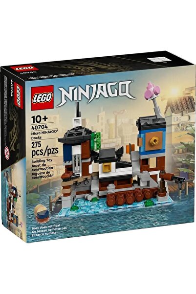 LEGO مجموعة بناء نينجاغو 40704 ميكرو دوكس: نسخة مصغرة من ميناء مدينة نينجاغو ...