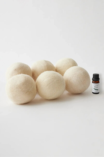 woolyball Minge pentru uscător de rufe din lână-6 bucăți Xl 100% organic (5 M...