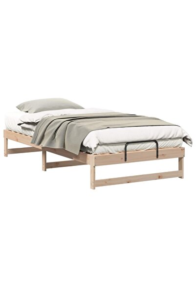 vidaxl Cadru de pat Maro 100 x 200 cm Lemn de pin masiv