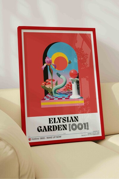 Buka Shops Abstract Surreal Garden Flower Painting – Aesthetic Y2K Art Poster...