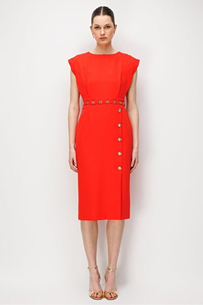 Moda İlgi Midi Boy Elbise 60086 NAR