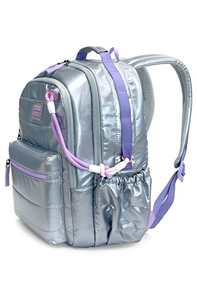 Coral High Silver School Backpack 24422