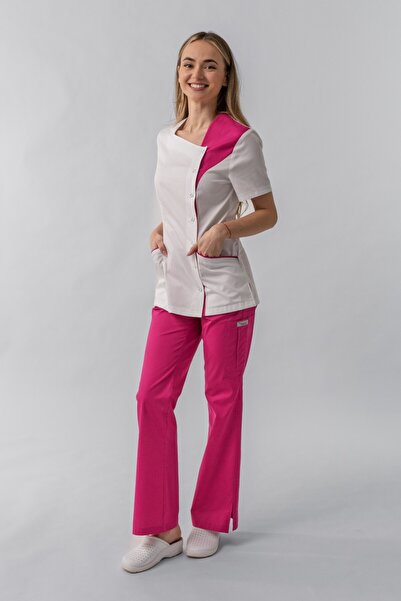 Masstex Bluza medicală Lia – design asimetric modern, confort și funcționalit...