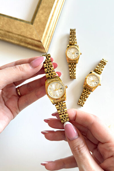 Cappmoda Iconic Ekru Kadran Gold Kadın Kol Saati