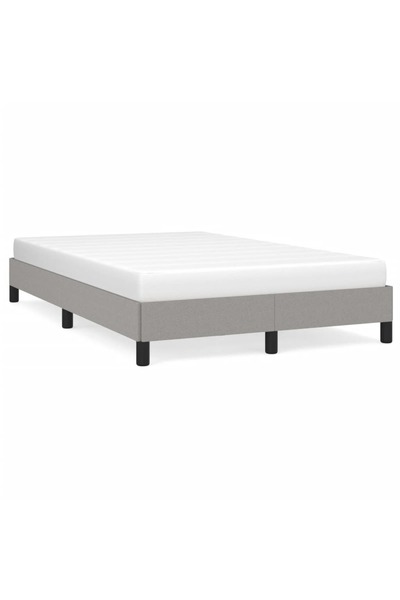 vidaxl Cadru de pat fără saltea țesătură gri deschis 120x190 cm