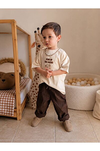 Butik ERKEK ÇOCUK İKİLİ TAKIM - PAMUKLU ÜST KETEN PANTOLON