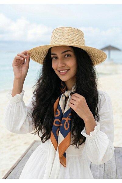 LAGRANZE Design 2-in-1 Women's Straw Hat with Shawl That Can Be Attached to t...